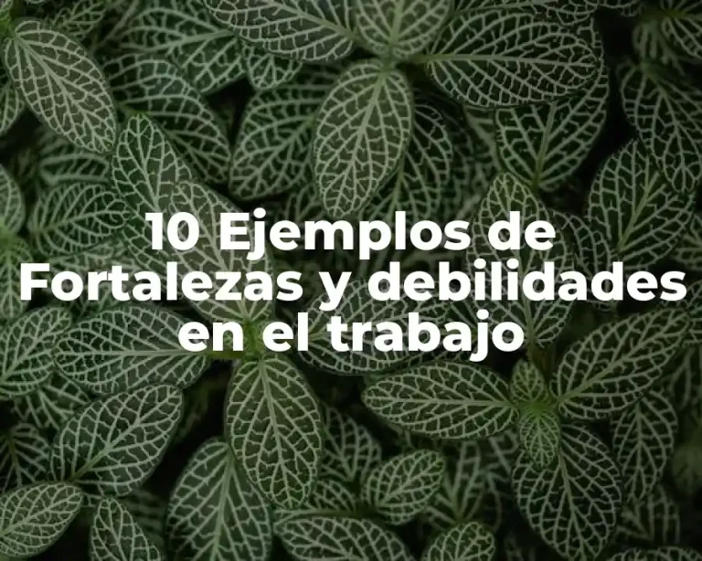 10 Ejemplos de Fortalezas y debilidades en el trabajo