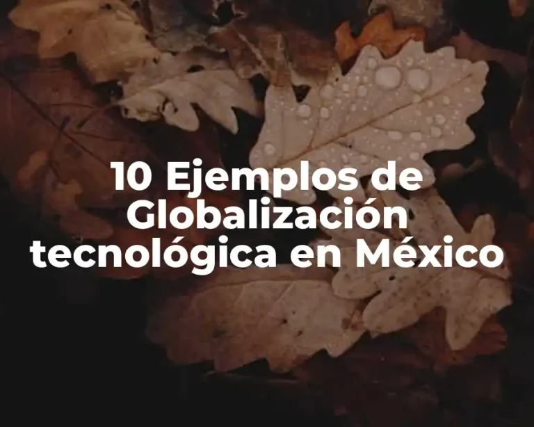 10 Ejemplos de Globalización tecnológica en México