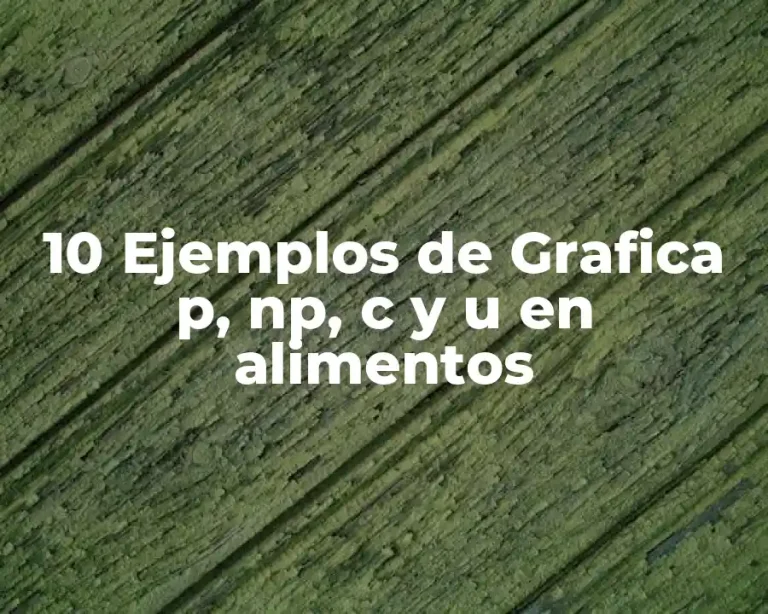 10 Ejemplos de Grafica p, np, c y u en alimentos
