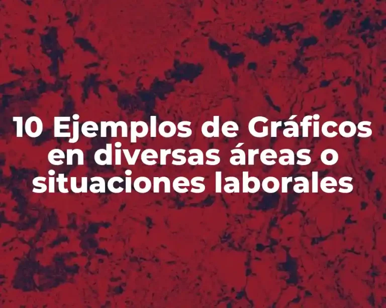 10 Ejemplos de Gráficos en diversas áreas o situaciones laborales
