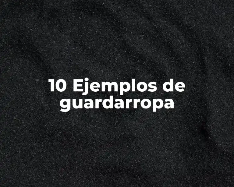 10 Ejemplos de guardarropa