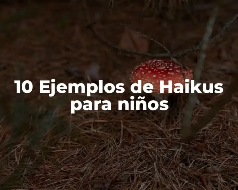 10 Ejemplos de Haikus para niños