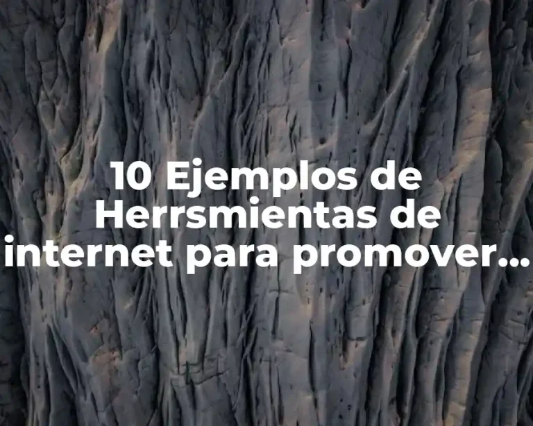 10 Ejemplos de Herrsmientas de internet para promover o comercializar productos
