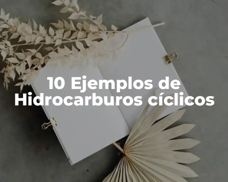 10 Ejemplos de Hidrocarburos cíclicos