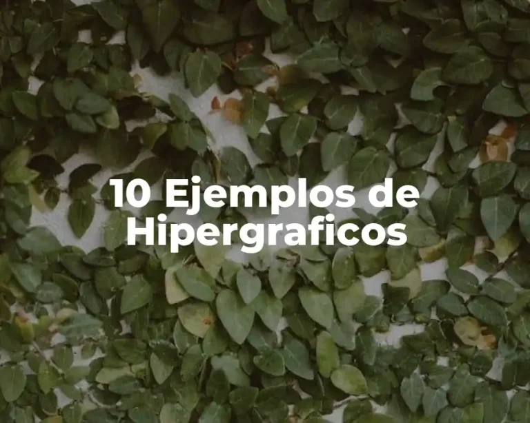 10 Ejemplos de Hipergraficos