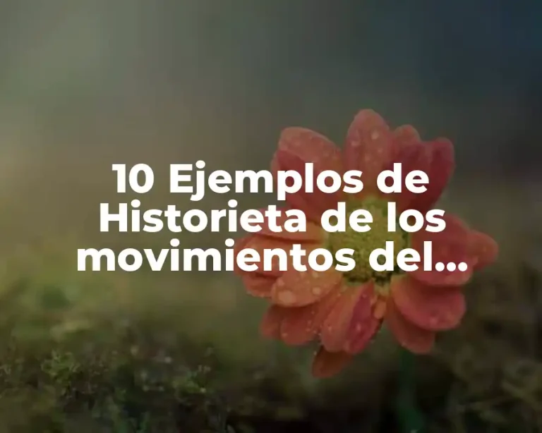 10 Ejemplos de Historieta de los movimientos del cuerpo voluntarios