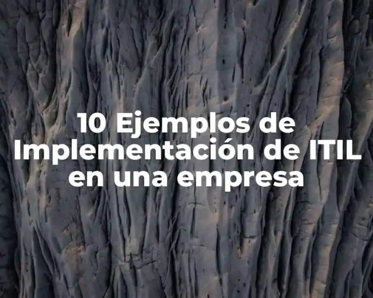 10 Ejemplos de Implementación de ITIL en una empresa