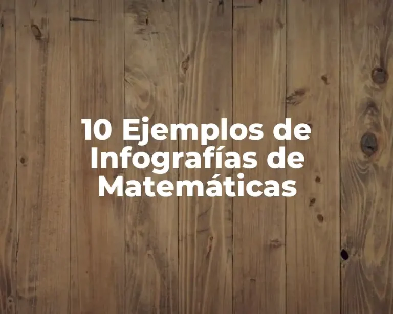 10 Ejemplos de Infografías de Matemáticas