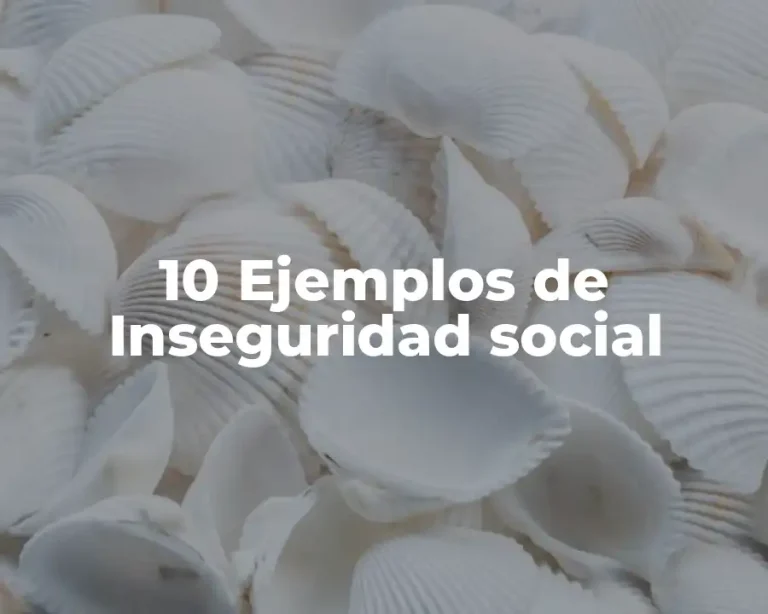 10 Ejemplos de Inseguridad social
