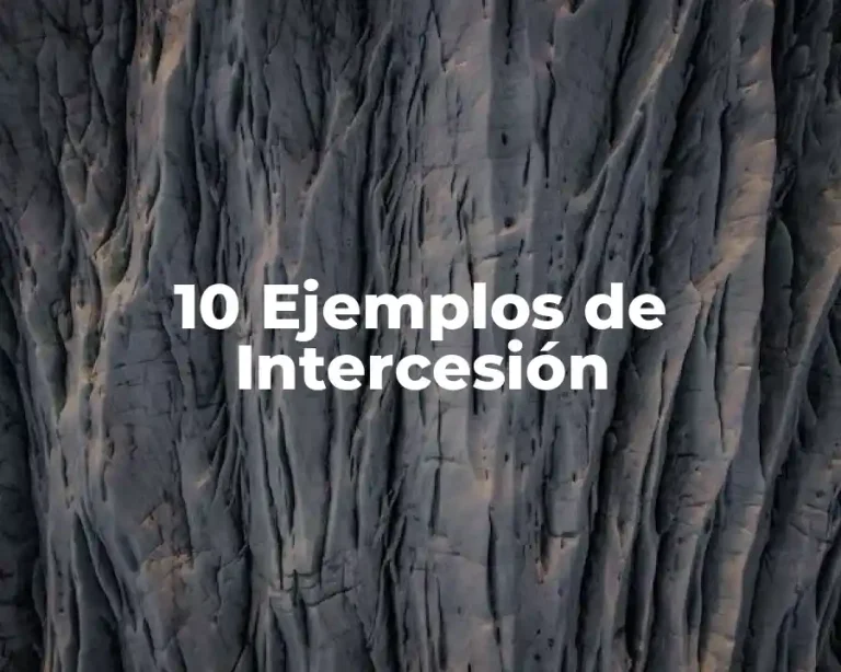 10 Ejemplos de Intercesión