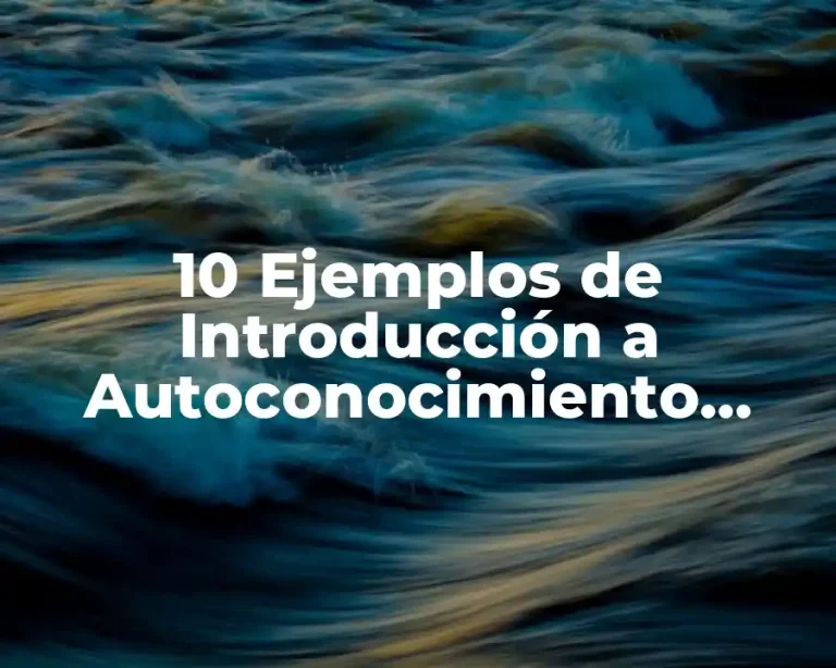 10 Ejemplos de Introducción a Autoconocimiento sobre tu Persona y Área Vocacional