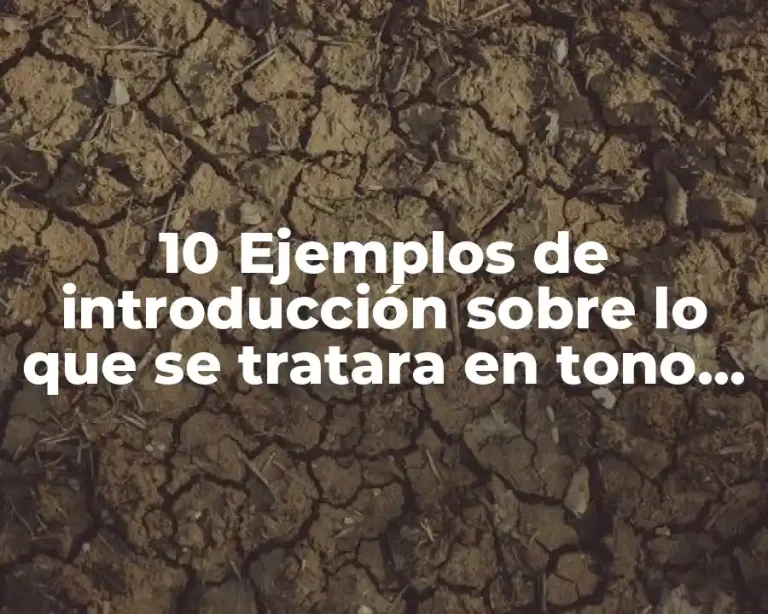 10 Ejemplos de introducción sobre lo que se tratara en tono informal y menciona que habla de Ejemplos de introducción de un trabajo de investigación científica.