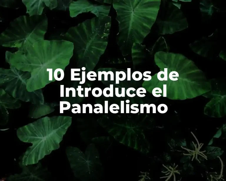 10 Ejemplos de Introduce el Panalelismo