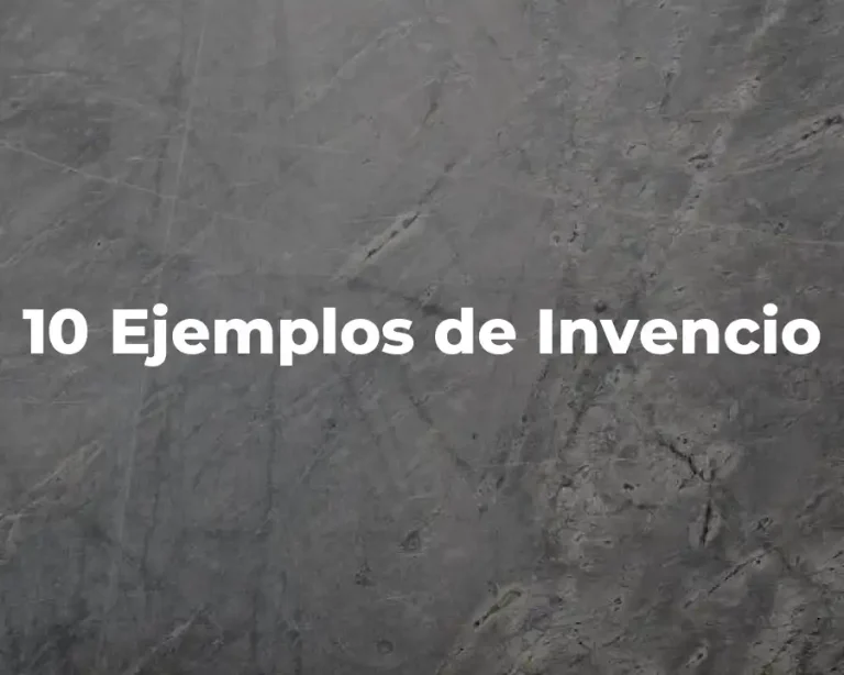 10 Ejemplos de Invencio