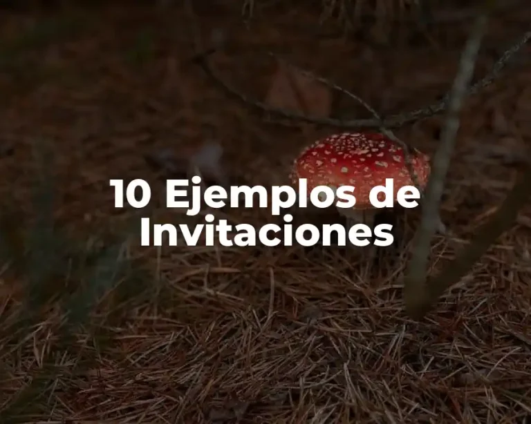 10 Ejemplos de Invitaciones