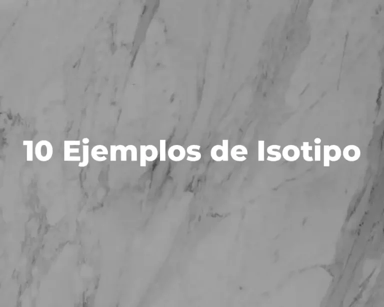10 Ejemplos de Isotipo