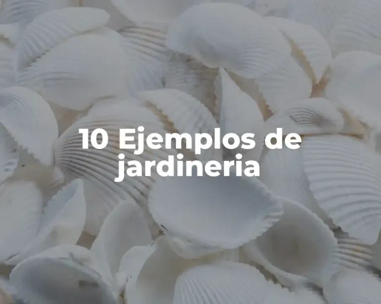 10 Ejemplos de jardineria