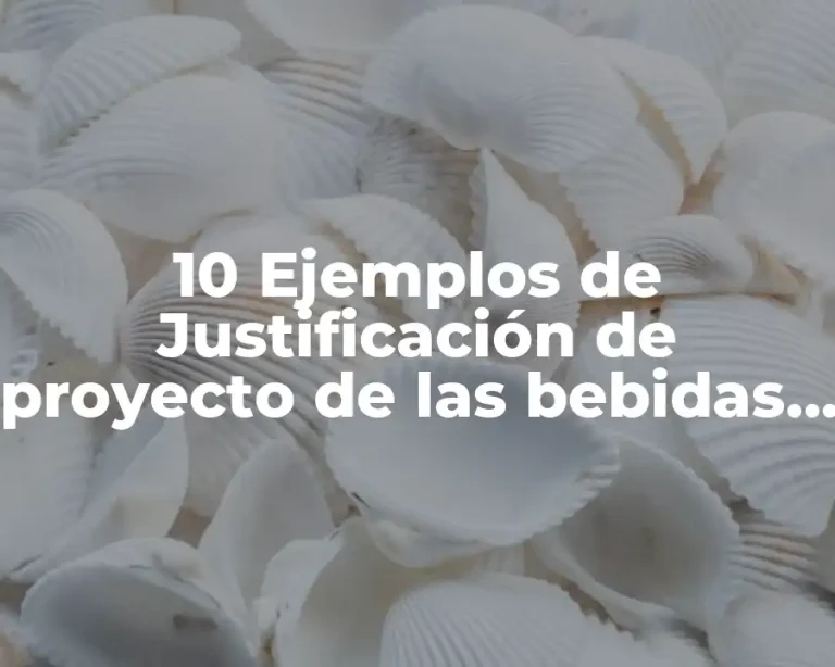 10 Ejemplos de Justificación de proyecto de las bebidas embotelladas