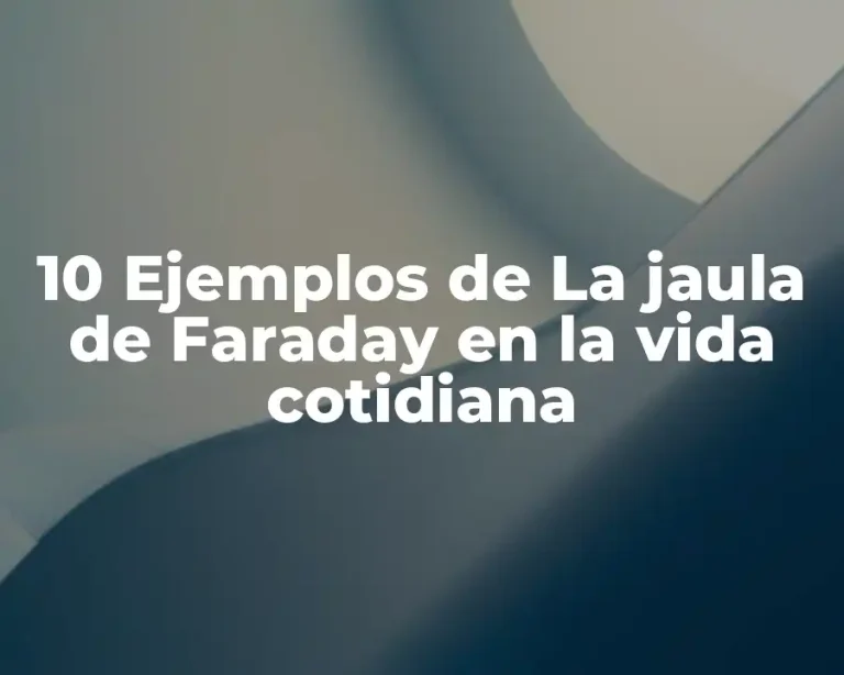 10 Ejemplos de La jaula de Faraday en la vida cotidiana