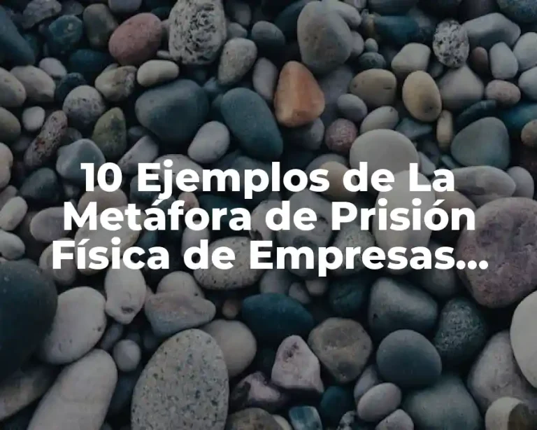 10 Ejemplos de La Metáfora de Prisión Física de Empresas Nacionales