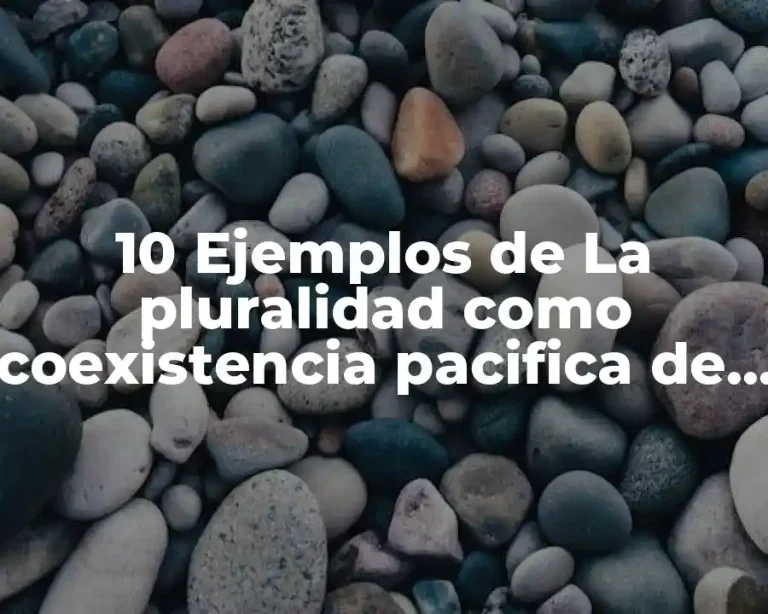10 Ejemplos de La pluralidad como coexistencia pacifica de ideas