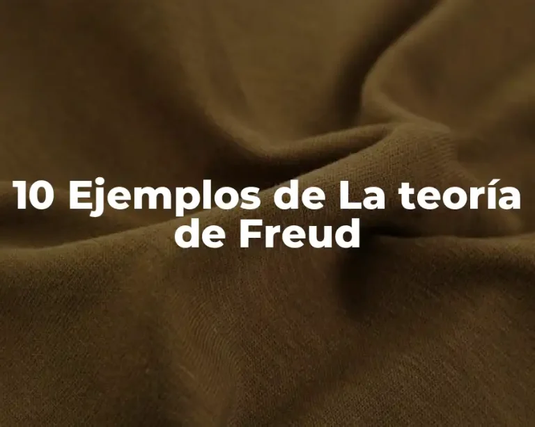 10 Ejemplos de La teoría de Freud