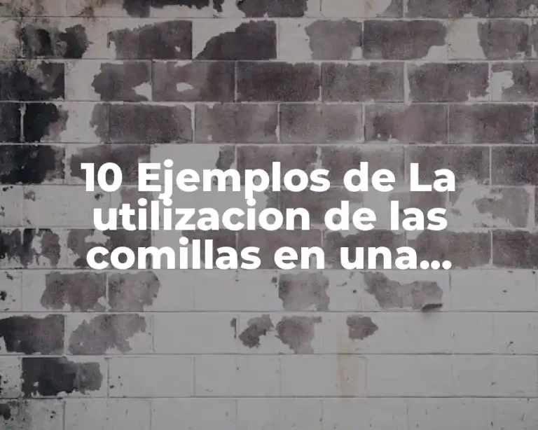 10 Ejemplos de La utilizacion de las comillas en una entrevista