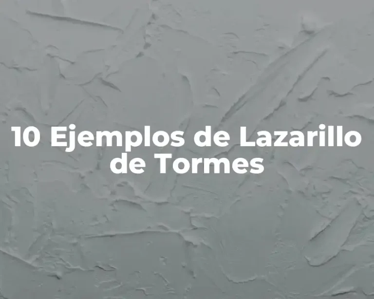 10 Ejemplos de Lazarillo de Tormes
