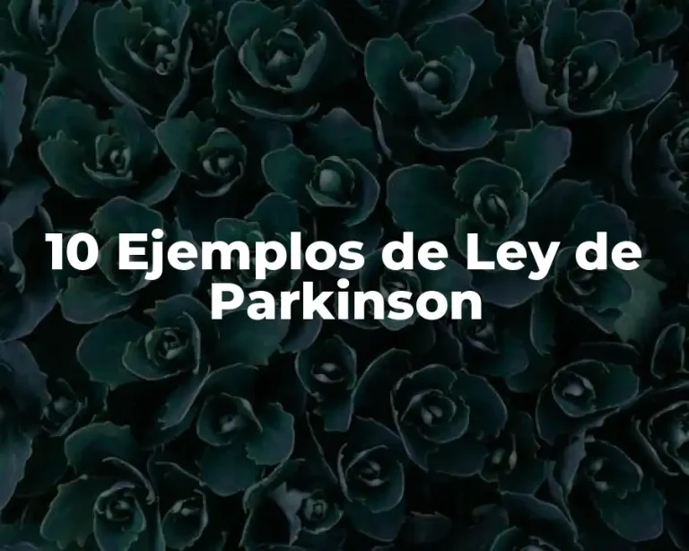 10 Ejemplos de Ley de Parkinson