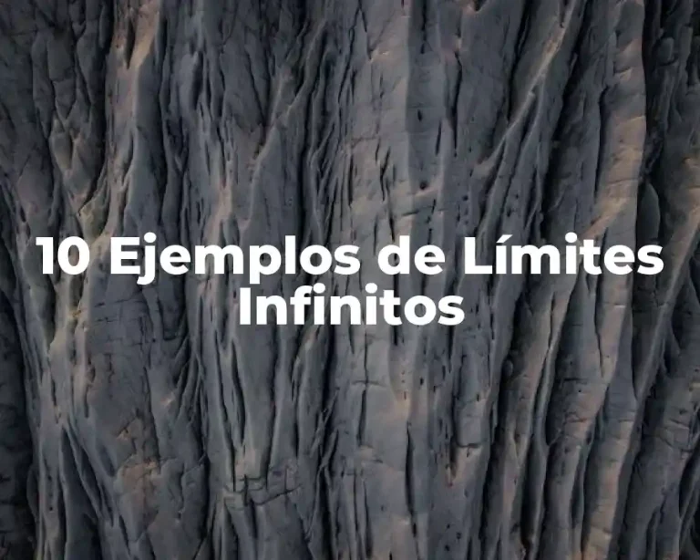 10 Ejemplos de Límites Infinitos