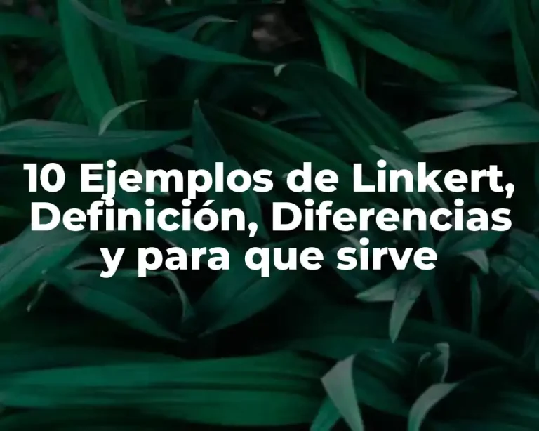 10 Ejemplos de Linkert, Definición, Diferencias y para que sirve