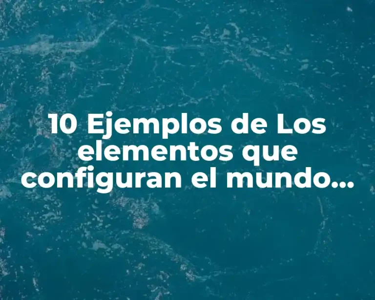 10 Ejemplos de Los elementos que configuran el mundo lírico