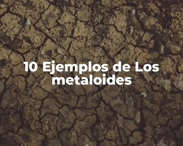 10 Ejemplos de Los metaloides