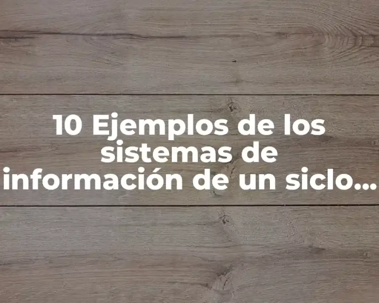 10 Ejemplos de los sistemas de información de un siclo abierta