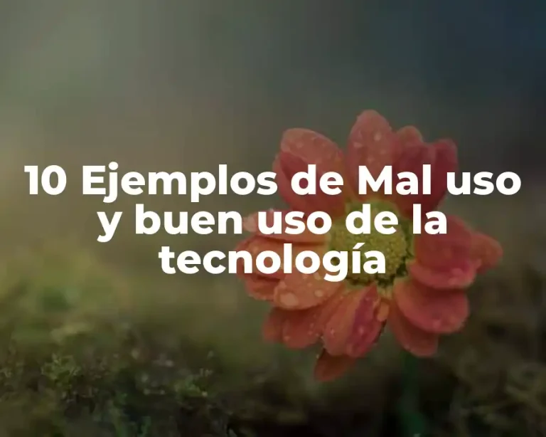 10 Ejemplos de Mal uso y buen uso de la tecnología