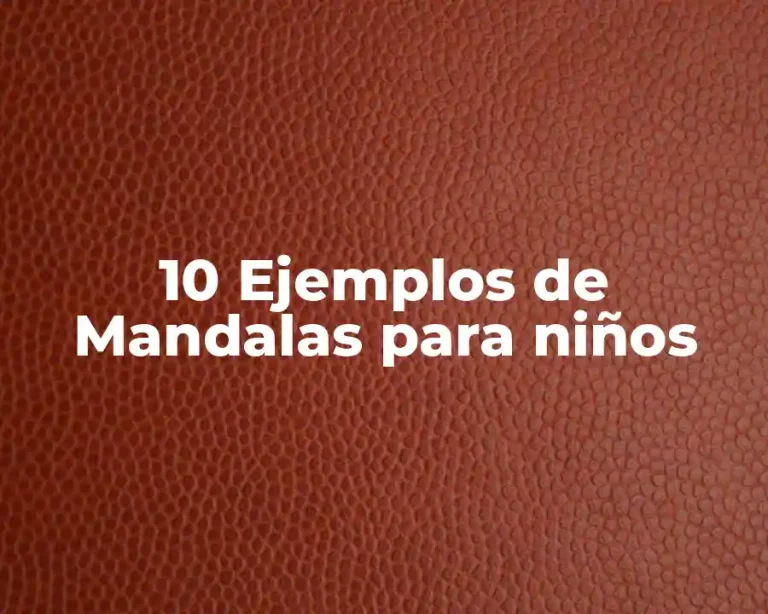 10 Ejemplos de Mandalas para niños