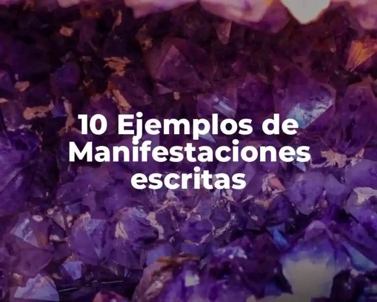 10 Ejemplos de Manifestaciones escritas