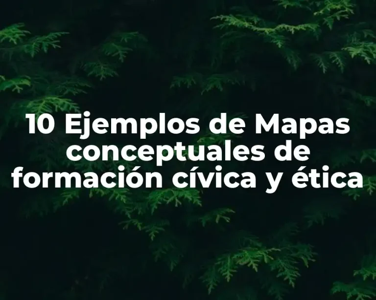 10 Ejemplos de Mapas conceptuales de formación cívica y ética
