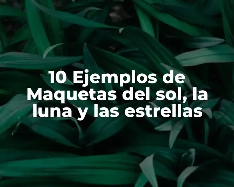 10 Ejemplos de Maquetas del sol, la luna y las estrellas