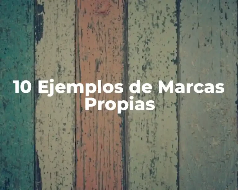 10 Ejemplos de Marcas Propias
