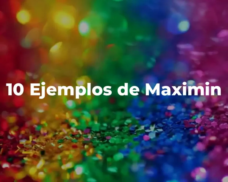10 Ejemplos de Maximin