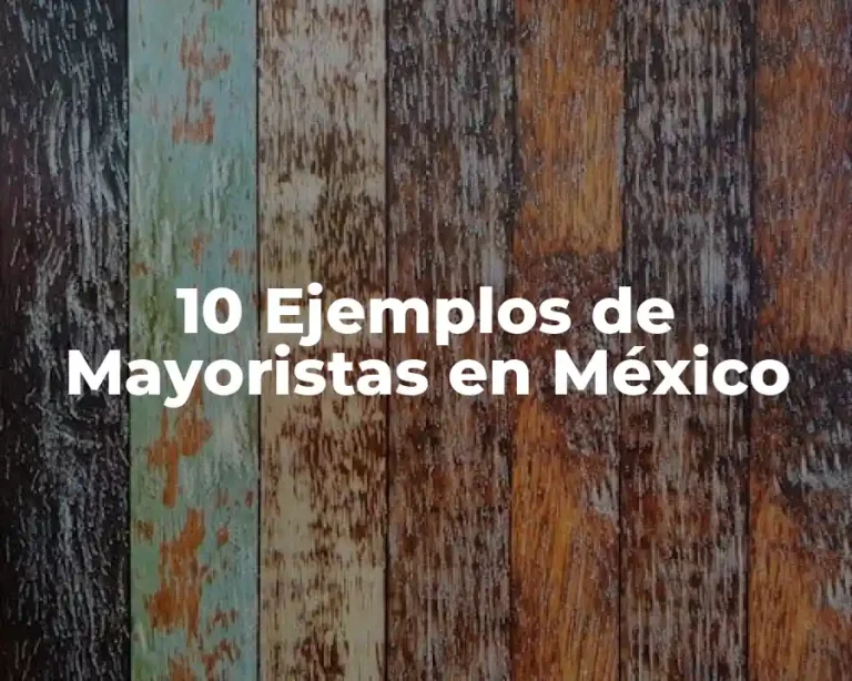 10 Ejemplos de Mayoristas en México