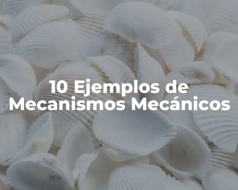 10 Ejemplos de Mecanismos Mecánicos