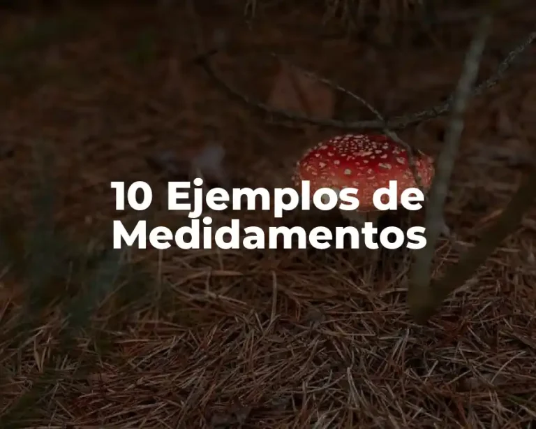 10 Ejemplos de Medidamentos