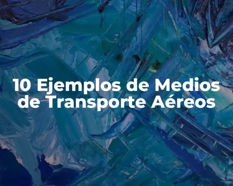 10 Ejemplos de Medios de Transporte Aéreos