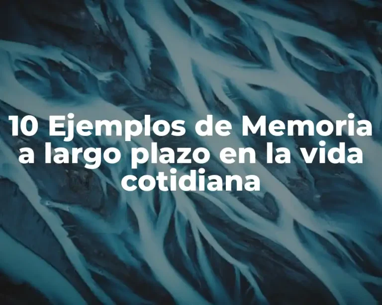 10 Ejemplos de Memoria a largo plazo en la vida cotidiana