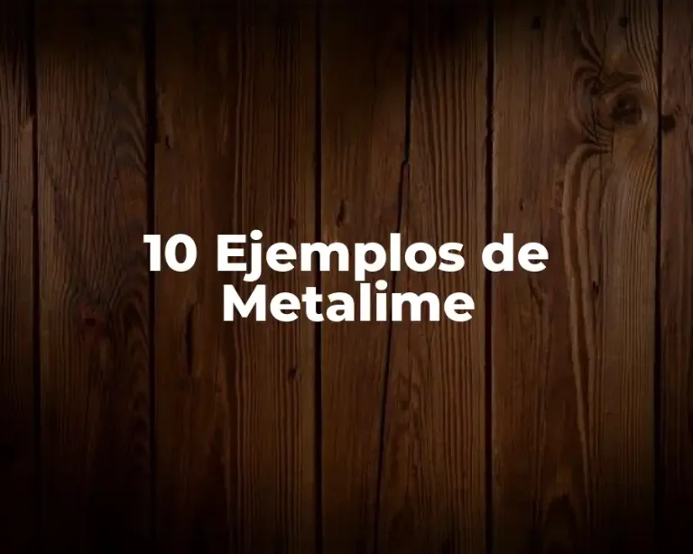 10 Ejemplos de Metalime