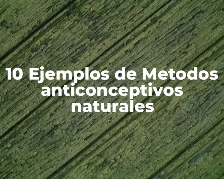 10 Ejemplos de Metodos anticonceptivos naturales