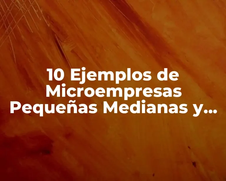 10 Ejemplos de Microempresas Pequeñas Medianas y Grandes