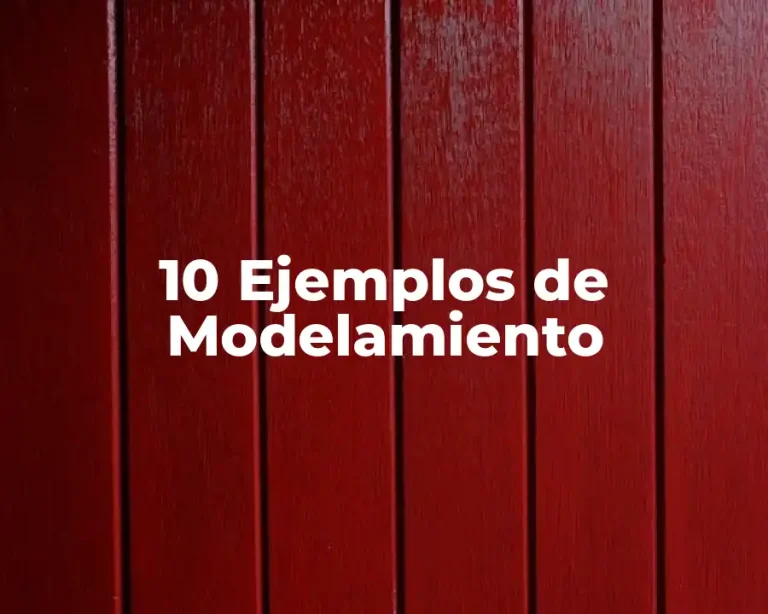 10 Ejemplos de Modelamiento